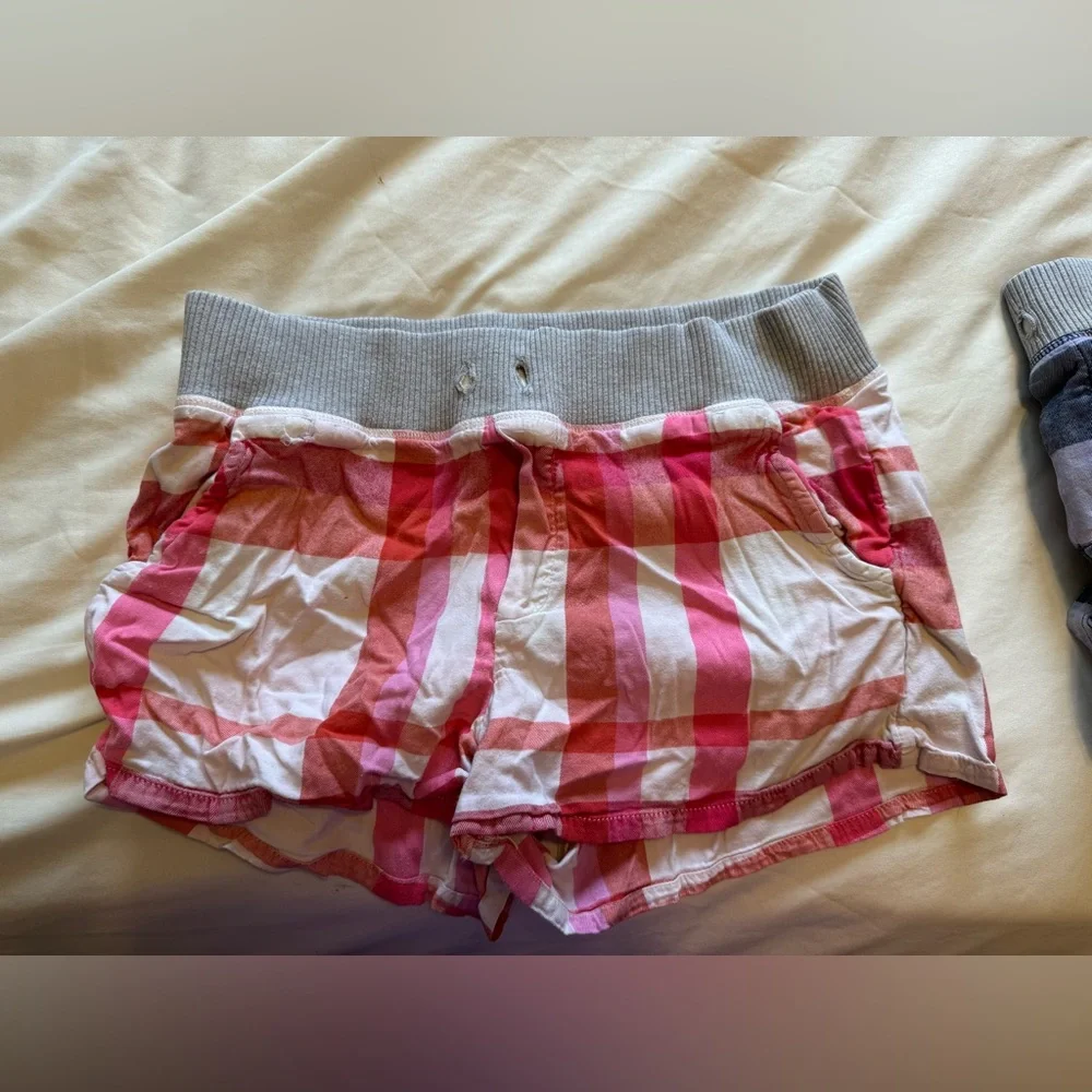 aerie Pajama Shorts Plaid Women's Medium - Picture 1 of 2